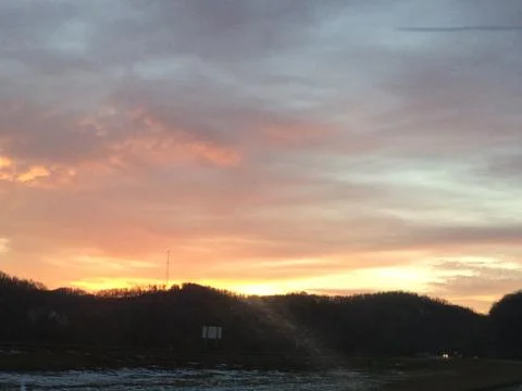 Sunset in Athens, OH Stock Photos