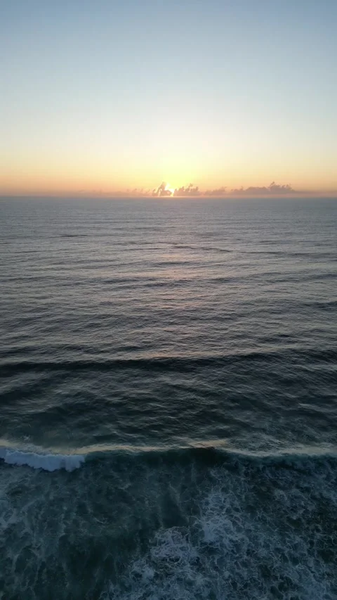 Sunset on the Atlantic Ocean Stock Footage 299128247