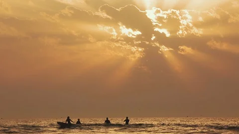 Sunset atlantic ocean. Morocco. Stock Footage 88556779
