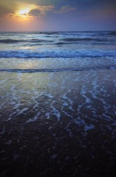 Sunset at Atlantic Ocean Stock Photos