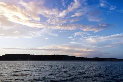 Sunset on the Atlantic Ocean Stock Photos