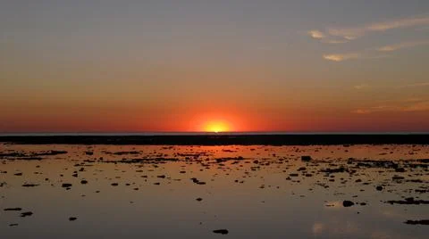 Sunset in the atlantic Stock Photos