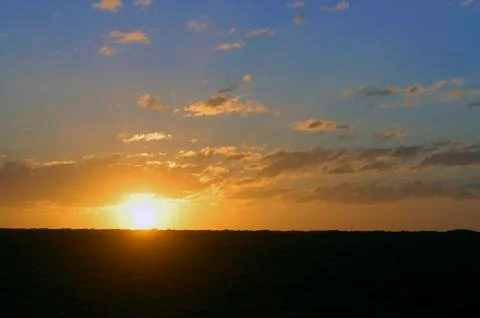 Sunset on the australian coast Stock Photos