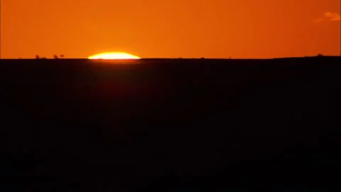 Sunset in Australia's Outback Stock Footage 132367543