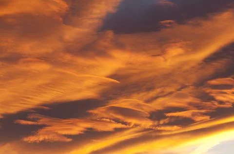 Sunset in autumn Stock Photos