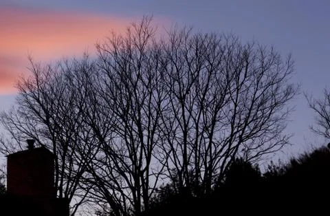 Sunset in autumn Stock-Fotos