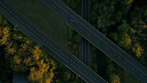 Sunset in autumn rush hour timelapse Video stock 86091444