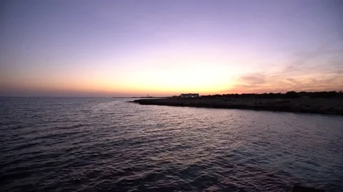 Sunset in Aya Napa,Cyprus Stock Footage 82192811