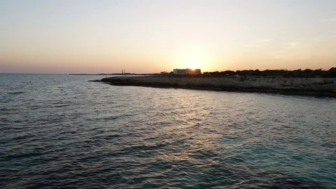 Sunset in Ayia Napa,Cyprus Stock Footage 81799077