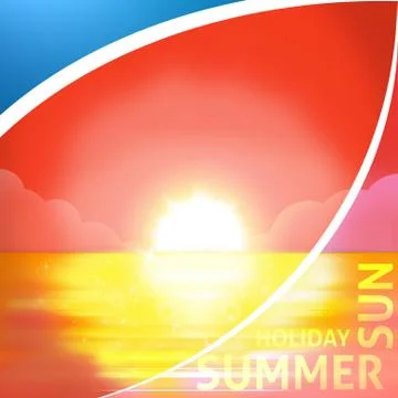 Sunset background Stock Illustration