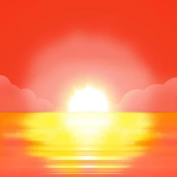 Sunset background Stock Illustration