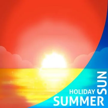 Sunset background Illustrazione stock