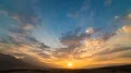 The sunset on the background of the mountain. time lapse. 4k or 4k+ Resolution
