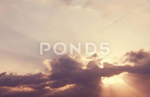 Sunset background Stock Photos