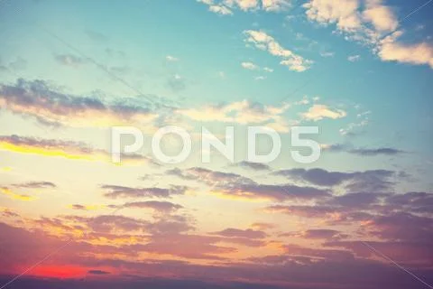 Sunset background Stock Photos