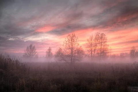 A sunset in the background Stock Photos