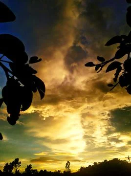 Sunset Background Stock Photos