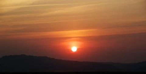 Sunset for background Stock Photos