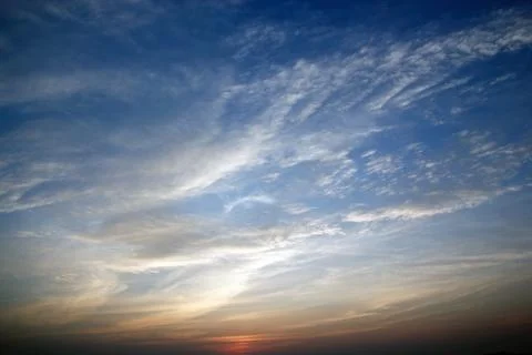 Sunset for background Stock Photos