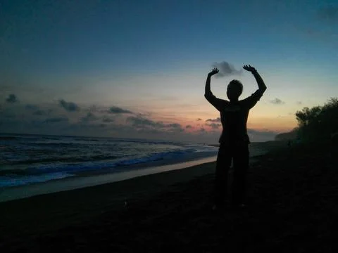 Sunset background Stock Photos