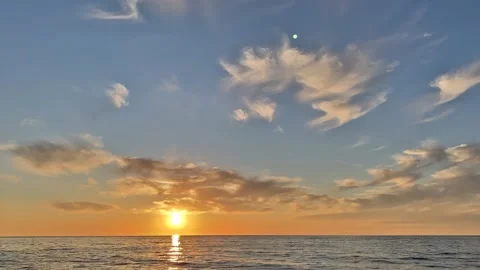 Sunset on the background of the sea, timelabs Stock Footage 169761720