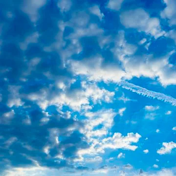 Sunset background sunrise sky with clouds. Stock Photos