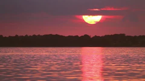 Sunset - Backlight - Timelapse Stock Footage 11160908
