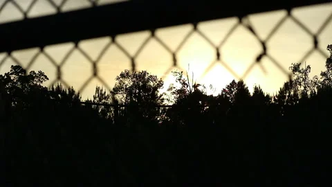 Sunset in Backyard Stock Footage 273259144