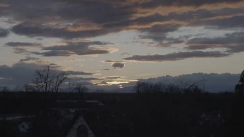 Sunset at Bad Krozingen in Germany Stock Footage 278414979