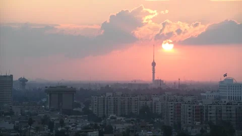Sunset in Baghdad Stock Footage 280482198