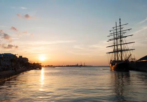 Sunset in bahamas Stock Photos