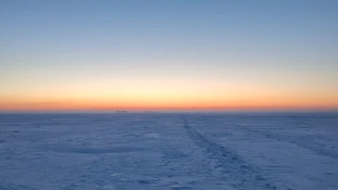 Sunset on Baikal lake. Stock Footage 262871391