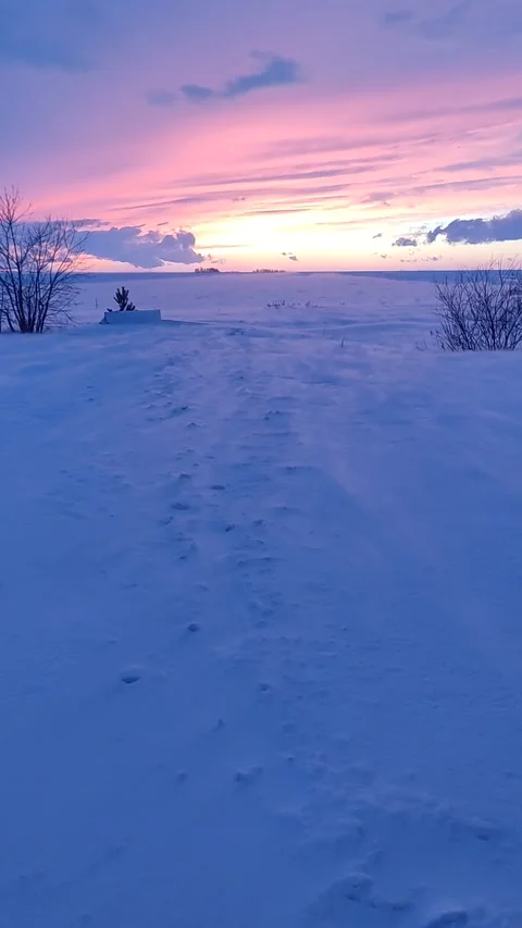 Sunset on Baikal lake. Stock Footage 262871858