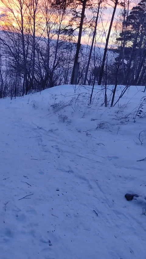 Sunset on Baikal lake. Stock Footage 262872236