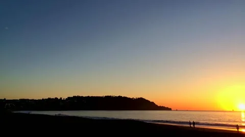 Sunset at Baker Beach, San Francisco, California, time-lapse Video stock 51375539