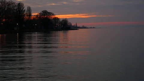 Sunset at Balaton Stock Footage 85216428
