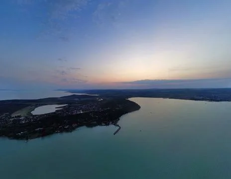 Sunset on Balaton V1 Stock Photos