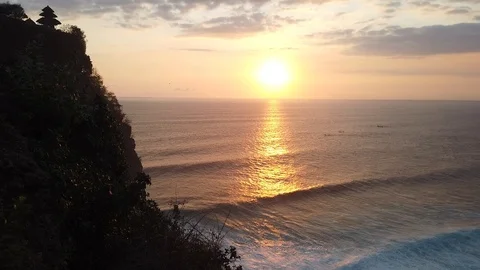 Sunset in Bali 스톡 동영상 125904235