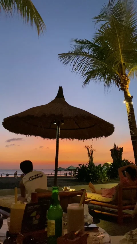 Sunset in bali 스톡 동영상 233414060