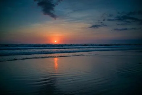 Sunset in Bali Foto stock