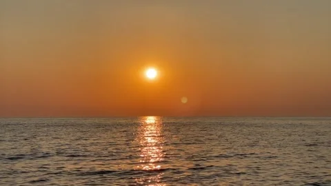Sunset on the Baltic Sea coast. Stock Footage 316117532