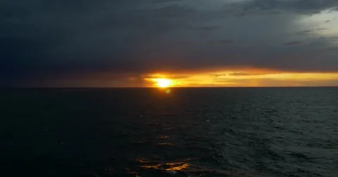 Sunset on the baltic sea Stock Footage 50768002