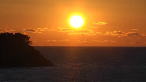 Sunset on the Baltic sea Video stock 85093801