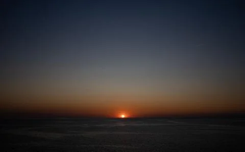 Sunset on the baltic sea Stock Photos