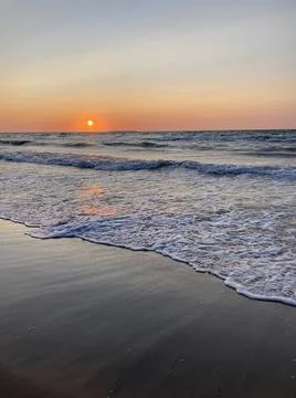 Sunset on the baltic sea Foto stock
