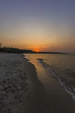 Sunset on the Baltic Sea Stock Photos