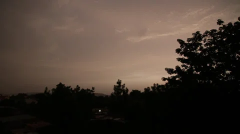 Sunset on Bamako's roofs Video stock 32240424