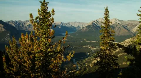 Sunset at Banff Timelapse Stock-Footage 12308018