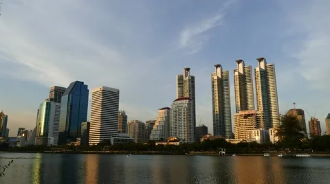 Sunset at Bangkok. Stock Footage 50839553