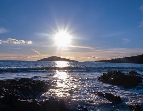 Sunset Bantham Stock Photos